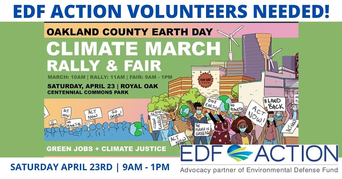 Michigan Earth Day Climate March & Rally // Volunteer Shifts (InPerson